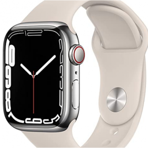 Amazon - Apple Watch Series 7 41mm 蜂窩網絡 不鏽鋼表殼版，立減$100