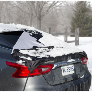 The Quick Removal Rear Window Snow Tarp @ Hammacher Schlemmer