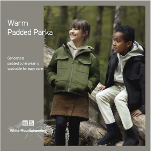 Kids Warm Padded Parka (White Mountaineering) @ Uniqlo 