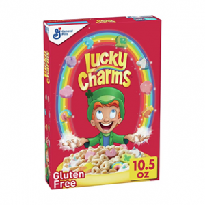 Lucky Charms, Gluten Free Breakfast Cereal, 10.5 oz @ Amazon