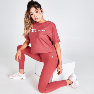 Extra 50% Off Women's Champion Life Flocked Logo High-rise Tights @ Finish Line