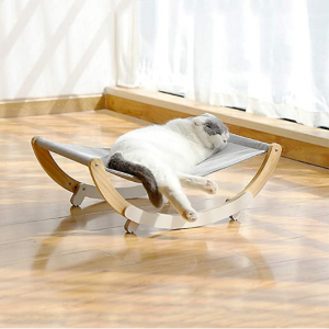 50% off ZAMATE Cat Hammock, Pet Bed, Solid Wood Fancy Kitty Swing @ Amazon