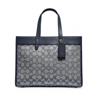65% Off COACH Field Leather-Trimmed Signature Coated Canvas Tote @ Saks Fifth Avenue