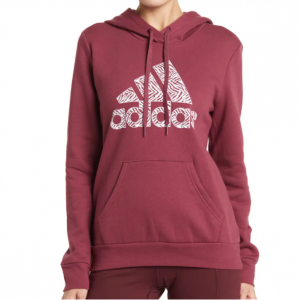 45% off adidas Badge of Sport Zebra Logo Hoodie @ Nordstrom Rack