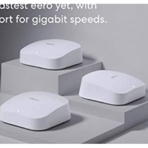 $210 offAmazon eero Pro 6 tri-band mesh Wi-Fi 6 system with built-in Zigbee smart home hub @Amazon
