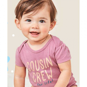 Spring Stock Up：Tees & Bodysuits @ Carter's 