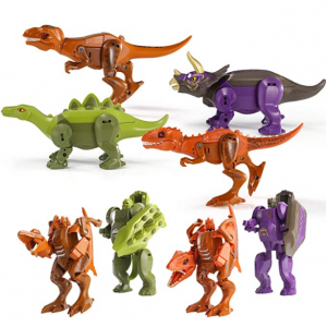 SNAEN 儿童恐龙变形玩具，4个 @ Amazon