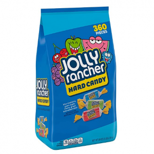 JOLLY RANCHER Assorted Fruit Flavored Hard Candy, Holiday, 5 lb Bag (360 Pieces) @ Amazon