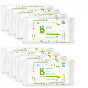 Babyganics Unscented Diaper Wipes, 640 Count, (8 Packs of 80) @ Amazon