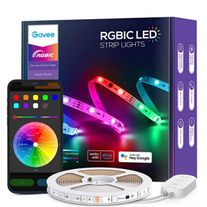 Govee RGBIC Alexa LED Strip Lights, Smart Segmented Color Control @ Amazon