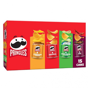 Pringles 4種口味混合薯片 20.6oz 15罐 @ Amazon