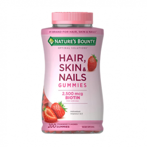 Nature's Bounty Vitamin Biotin Optimal Solutions Hair, Skin and Nails Gummies, 200 Count @ Amazon