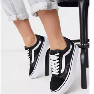 Vans Old Skool black platform sneakers