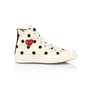 Comme des Garcons Play x Converse Polka Dot High-Top Sneakers @ Saks Fifth Avenue