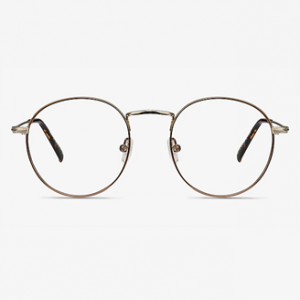 Wistful 圆形咖啡色镜框