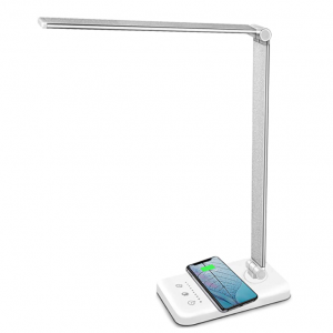 mchatte LED Desk Lamp with Wireless Charger, USB Charging Port  @ Amazon