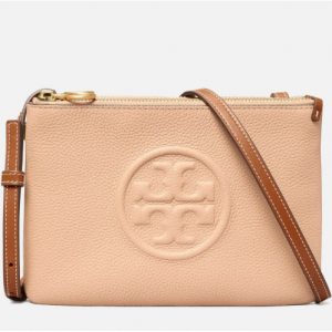 Tory Burch Women's Perry Bombé Double Zip Mini Bag - Devon Sand