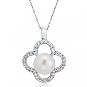 Blue Nile Freshwater Cultured Pearl Pendant $57 shipped