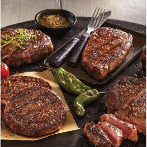 波特豪斯牛排x2+纽约客牛排x2+无骨肋眼牛排x2+全切菲力牛排x2+精选牛排汉堡x12+胡椒粉