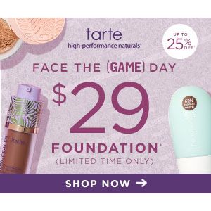 Tarte Cosmetics官网粉底液仅$29 收shape tape黏土粉底液等