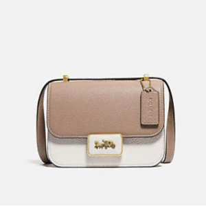 Coach Outlet官網 Coach Alie 18 拚色單肩包4折熱賣 