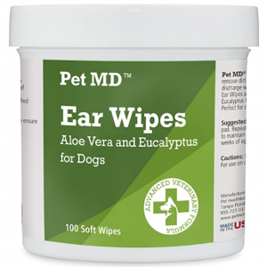 Pet MD - Dog Ear Cleaner Wipes - Otic Cleanser - 100 Count @ Amazon