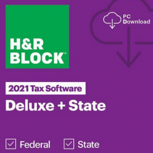 Extra $20 off H&R Block 2021 Deluxe + State - Windows - Download @Newegg
