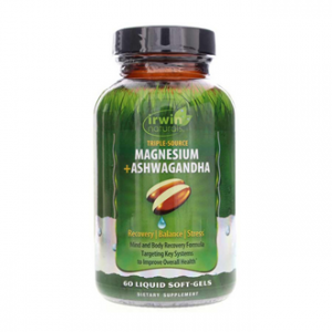 Irwin Naturals 镁 + 南非醉茄 60 粒液体软胶囊