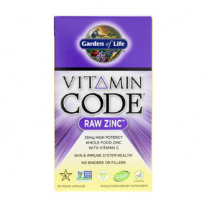 Garden of Life 补锌胶囊 30 Mg 60 粒