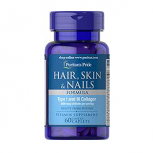 Puritan's Pride Hair, Skin & Nails Formula 60 Caplets