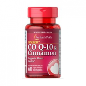 Puritan's Pride Q-SORB™ Co Q-10 & Cinnamon 120 mg/1000 mg 60 Rapid Release Softgels