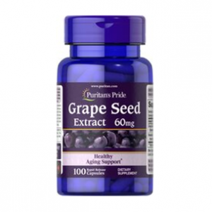 Puritan's Pride Grape Seed Extract with Resveratrol 60 mg 100 Capsules