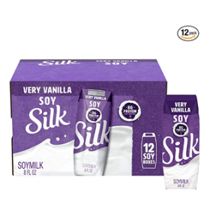 Silk 奶油香草口味豆奶 8oz 12盒裝 @ Amazon