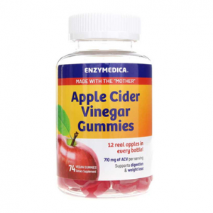 Enzymedica Apple Cider Vinegar Gummies 74 Gummies