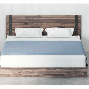 Brock Metal and Wood Platform Bed Frame, Twin