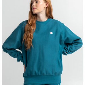 CHAMPION Reverse Weave Womens Boyfriend Crew Sweatshirt