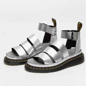 DR MARTENS Clarissa II Metal Leather Womens Sandals