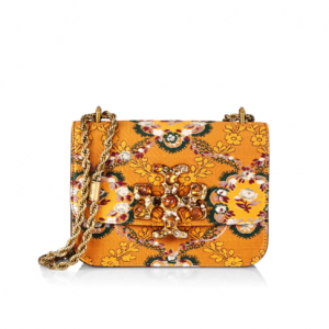 57% Off Tory Burch Small Eleanor Brocade Jeweled Logo Crossbody Bag @ Saks Fifth Avenue