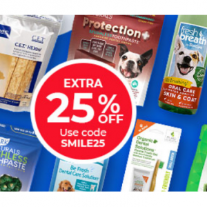 35% off First Autoship + Extra 25% off Dental Month Deals @ 1-800-PetMeds