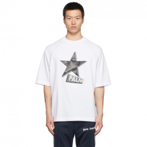 PALM ANGELS 白色星星logoT恤