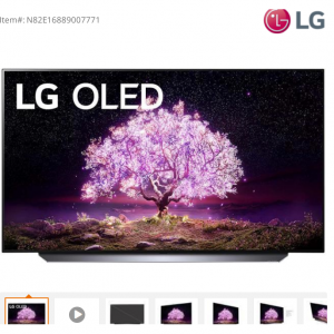 LG OLED55C1PUB 4K Smart OLED TV w/ AI ThinQ (2021) for $3200 @Newegg