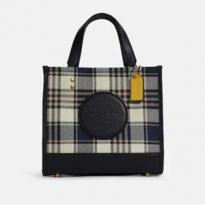 50% Off Coach Dempsey Tote 22 With Garden Plaid Print And Coach Patch @ Coach Outlet