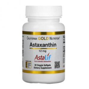 California Gold Nutrition, 虾青素，AstaLif 全冰岛，12 毫克，30 粒素食软凝胶