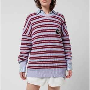 Être Cécile Women's C Stripe Oversize 条纹毛衣