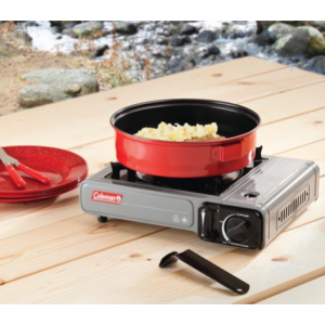 Coleman Tabletop Portable Butane Gas Camping Stove, 1 Burner, Gray @ Walmart