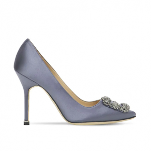 Manolo Blahnik 105mm Hangisi Satin 高跟鞋