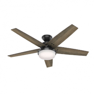 Hunter Brenham Matte Black LED 52" Ceiling Fan @ Costco 