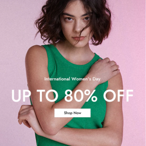 J.ING - Up to 80% Off + Extra 20% Off International Women's Day Flash Sale 