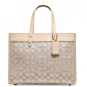 40% Off COACH Field 30 Small Signature Jacquard Tote @ Bloomingdale's