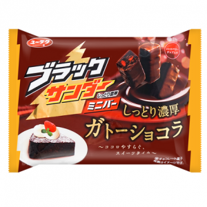 日本YURAKU 黑闪电 草莓颗粒巧克力脆 161g